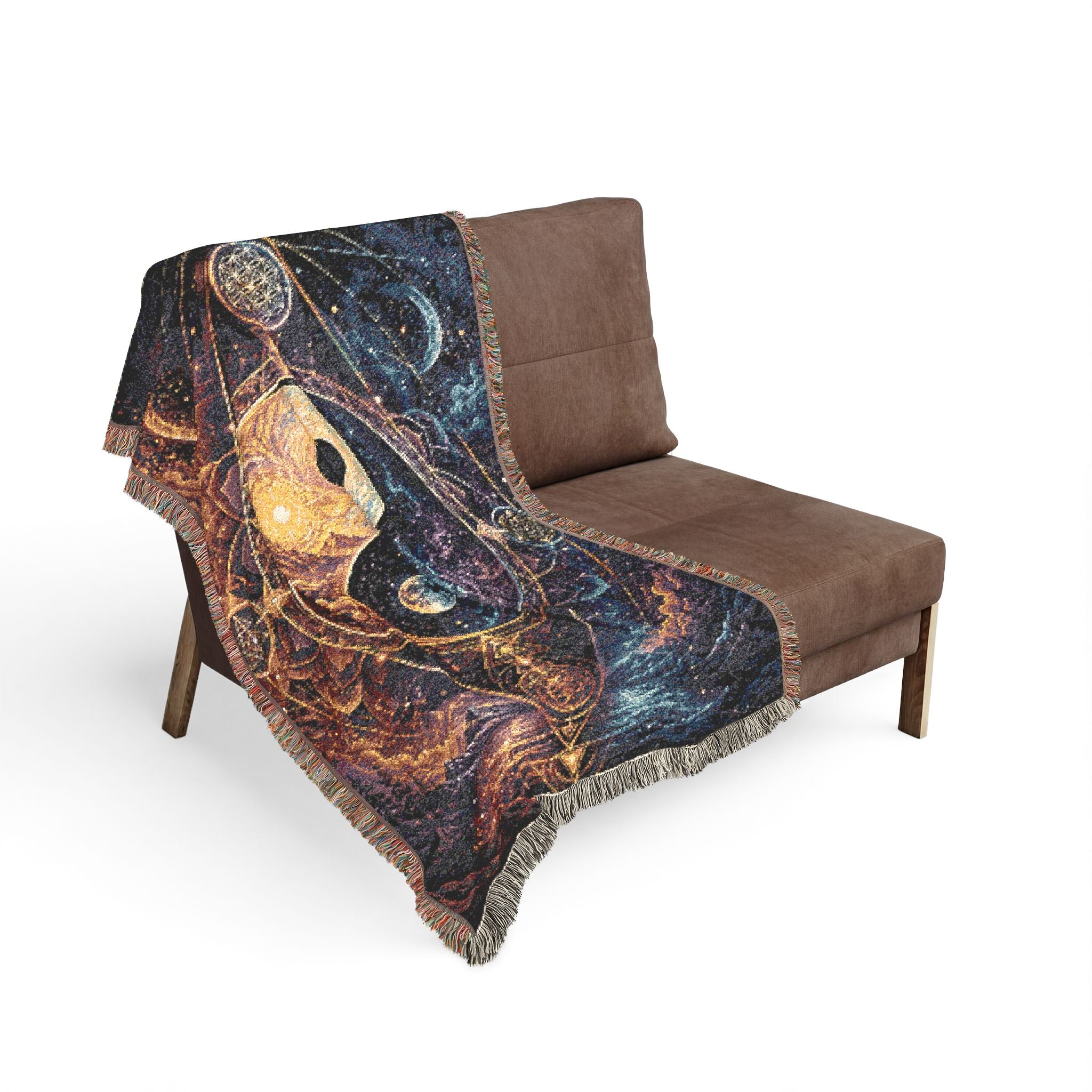 Psychedelic Ying Yang Woven Blanket
