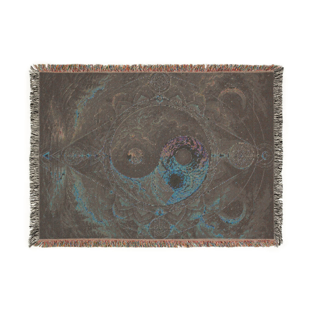 Psychedelic Ying Yang Woven Blanket