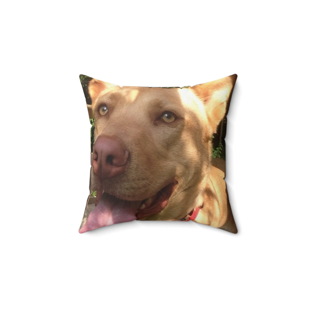 Custom dog Polyester Square Pillow