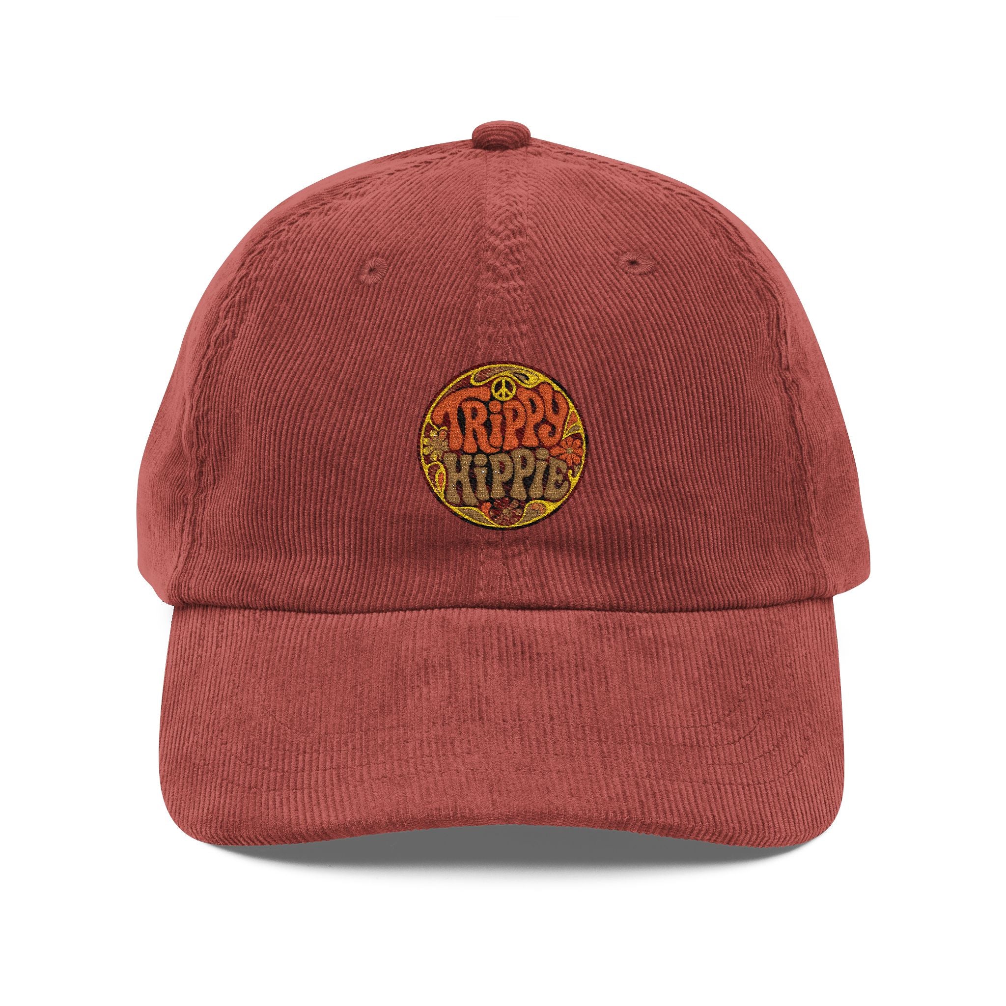 Trippy hippy Vintage Corduroy Cap (Embroidery)