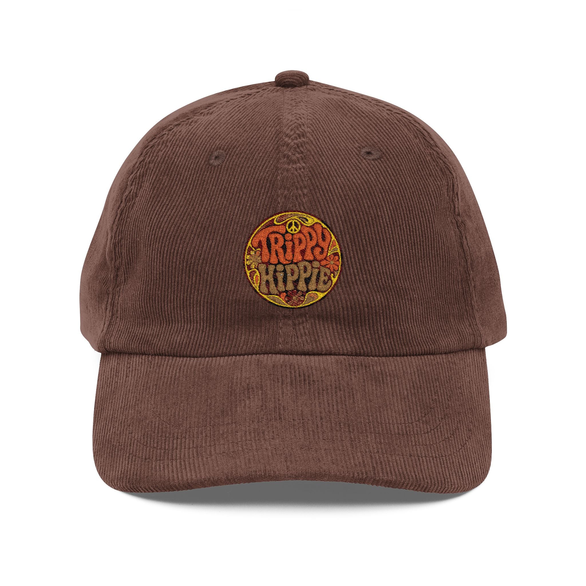 Trippy hippy Vintage Corduroy Cap (Embroidery)